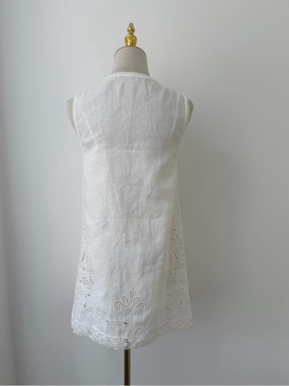 DÔEN Lucina Heirloom Mini Dress in Salt - Picture 10 of 13